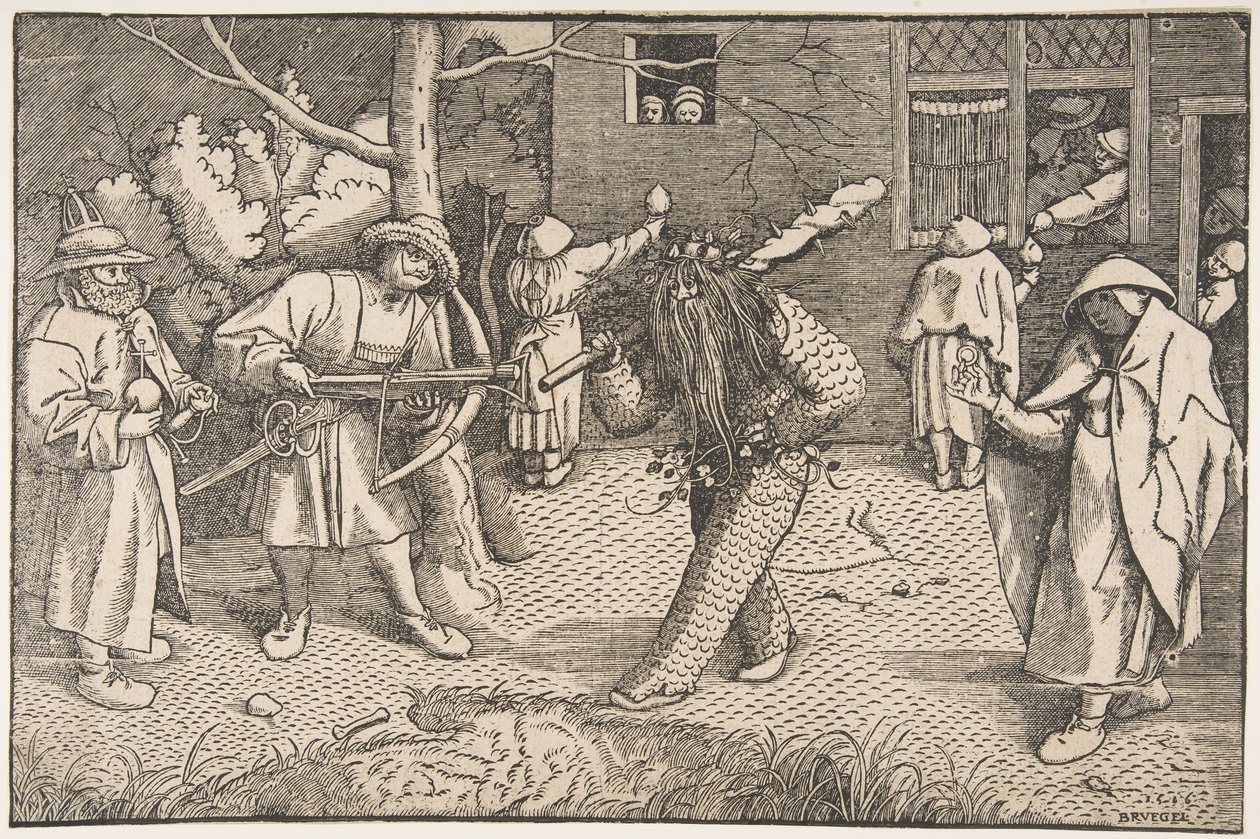 A vad ember avagy Orson és Valentine maskara, 1566. alkotó: Unbekannt