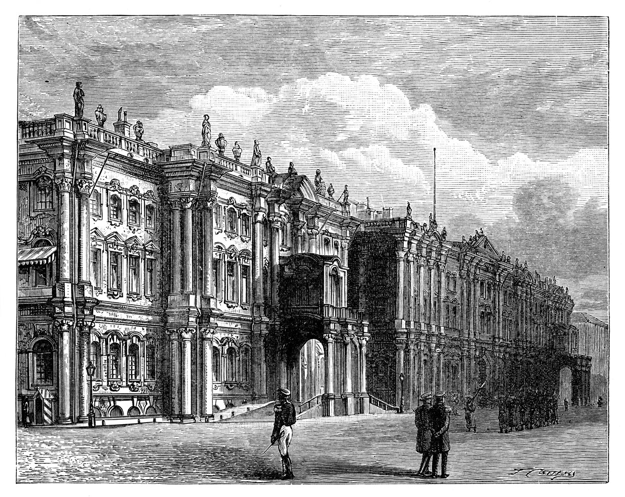 A Téli Palota, Szentpétervár, Oroszország, 1888 alkotó: Unbekannt