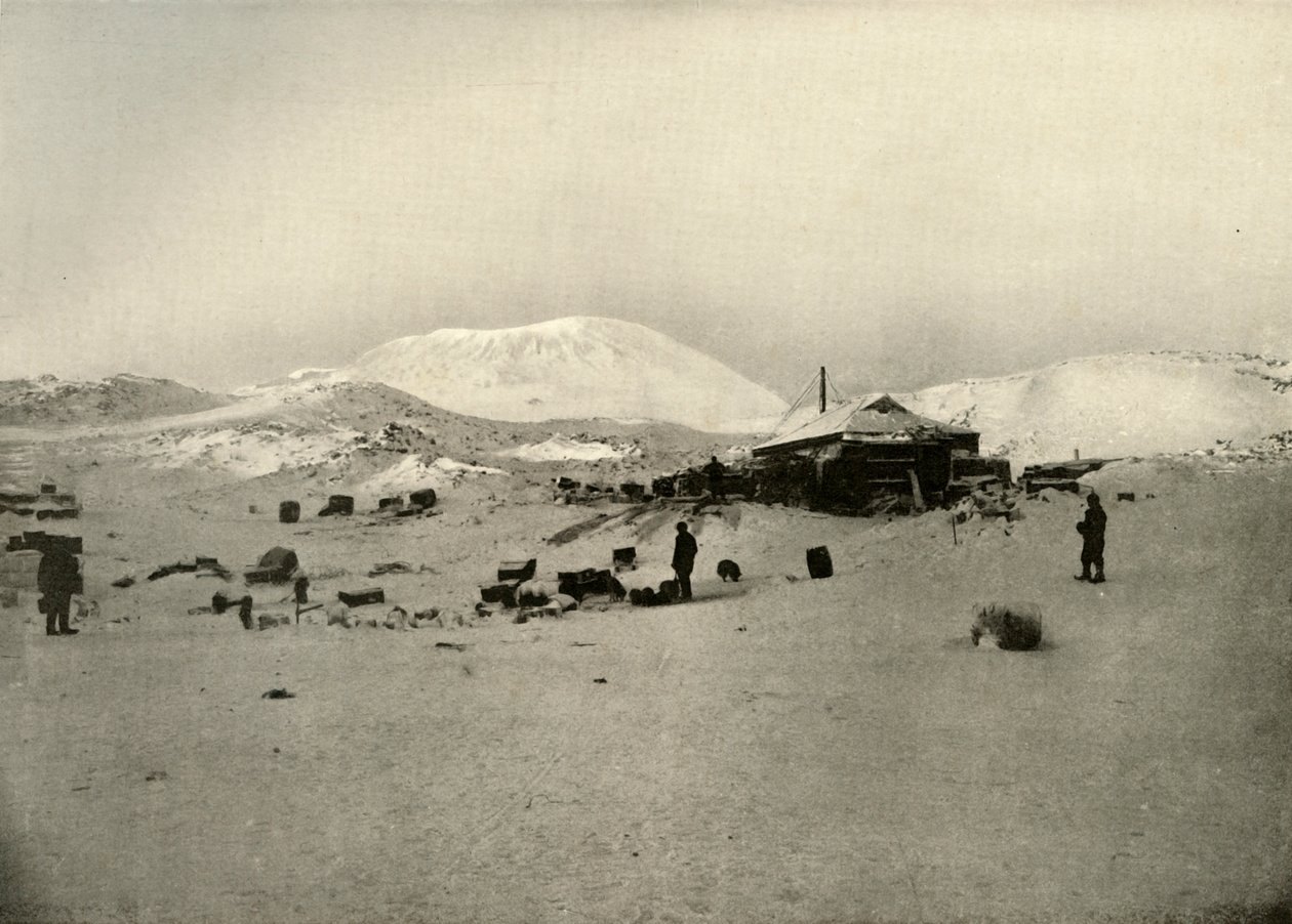 A téli negyedek. Erebus hegyével a háttérben, c1908, 1909 alkotó: Unbekannt