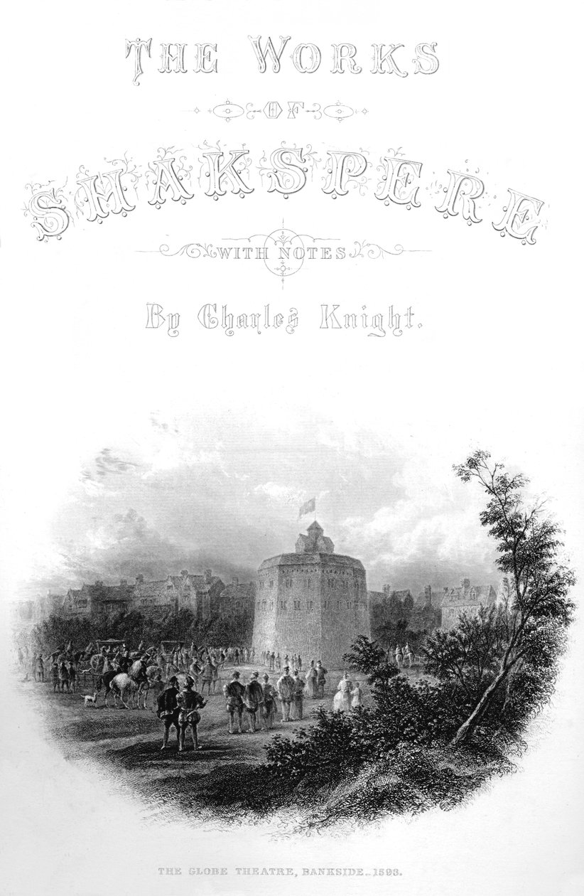 The Works of Shakspere - The Globe Theatre, Bankside, 1593, c1870 alkotó: Unbekannt