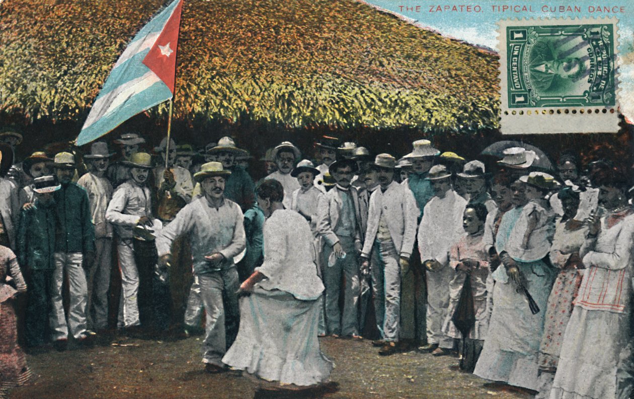 A Zapateo tipikus kubai tánc, 1910. alkotó: Unbekannt