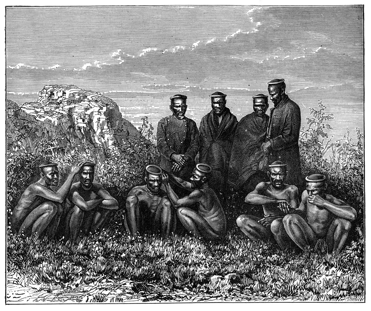 A Zulu, Dél-Afrika, 1890 alkotó: Unbekannt
