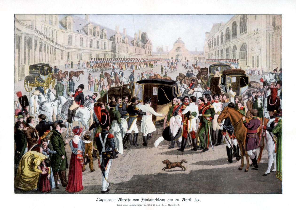 Búcsú Fontainebleau-ban, Franciaországban, 1814. április 20-án 1900 alkotó: Unbekannt