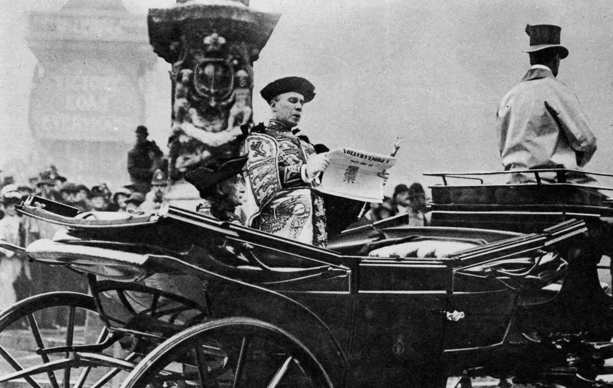 A Versailles-i Szerződés bejelentése Angliában a királyi kiáltvány által, 1919, 1937 alkotó: Unbekannt