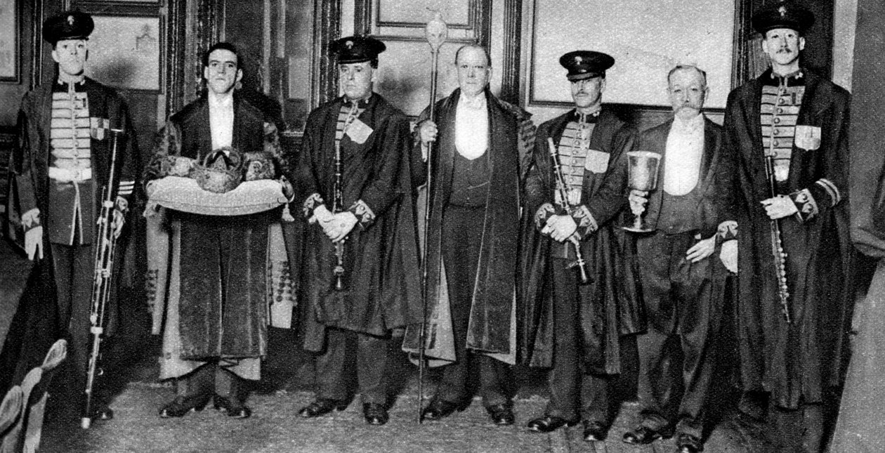 A Saddlers Company új mesterének éves megválasztásának ünnepsége, London, 1926-1927 alkotó: Unbekannt