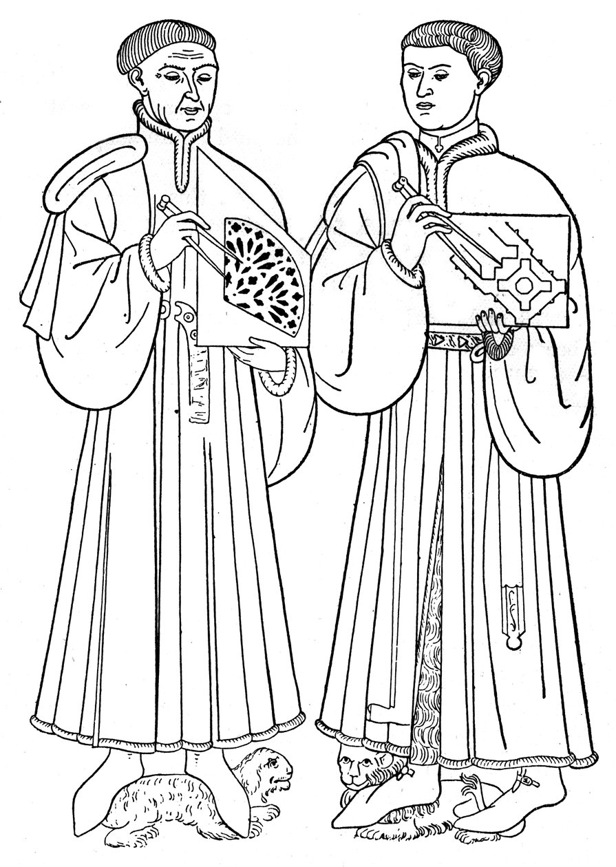 A St Ouen templom építészei, Rouen, 1440, 1910 alkotó: Unbekannt