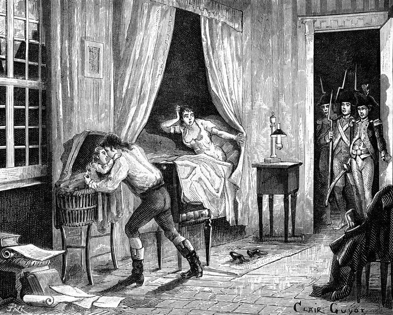 Camille Desmoulins letartóztatása, 1794. március 31. 1882-1884 alkotó: Unbekannt