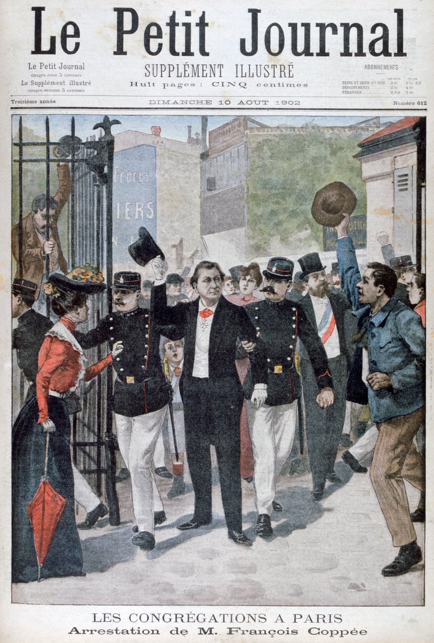 Francois Coppee letartóztatása, 1902 alkotó: Unbekannt