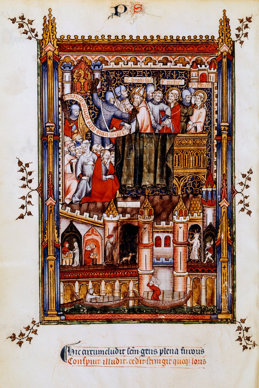St Denis letartóztatása, 1317 alkotó: Unbekannt