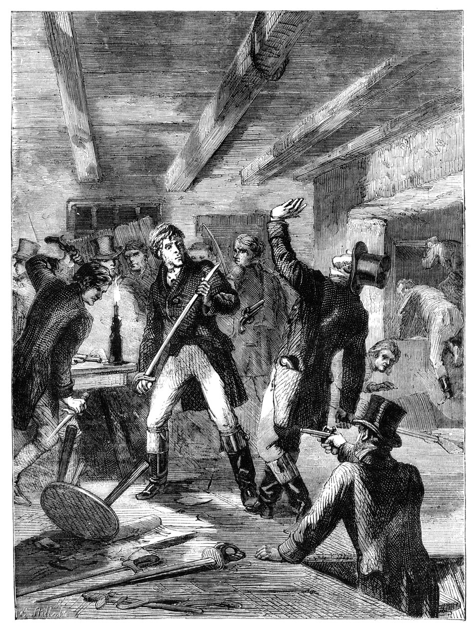 A Cato utcai összeesküvők letartóztatása, 1820 c1895 alkotó: Unbekannt
