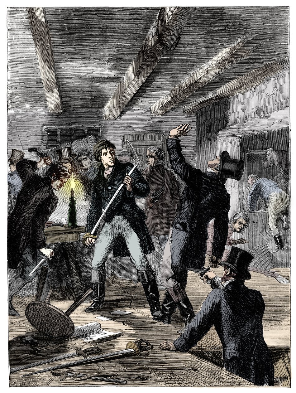 A Cato utcai összeesküvők letartóztatása, 1820 c1895 alkotó: Unbekannt
