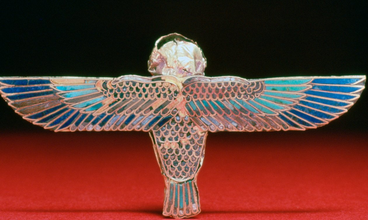 Arany szárnyas ba amulett háta, Ptolemaioszi korszak, Egyiptom, Kr.e. 4-1. alkotó: Unbekannt