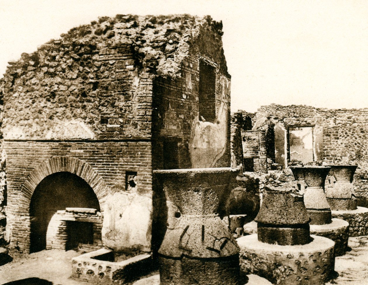 A pékség és malom, Pompeii, Olaszország, 1900-as évek alkotó: Unbekannt