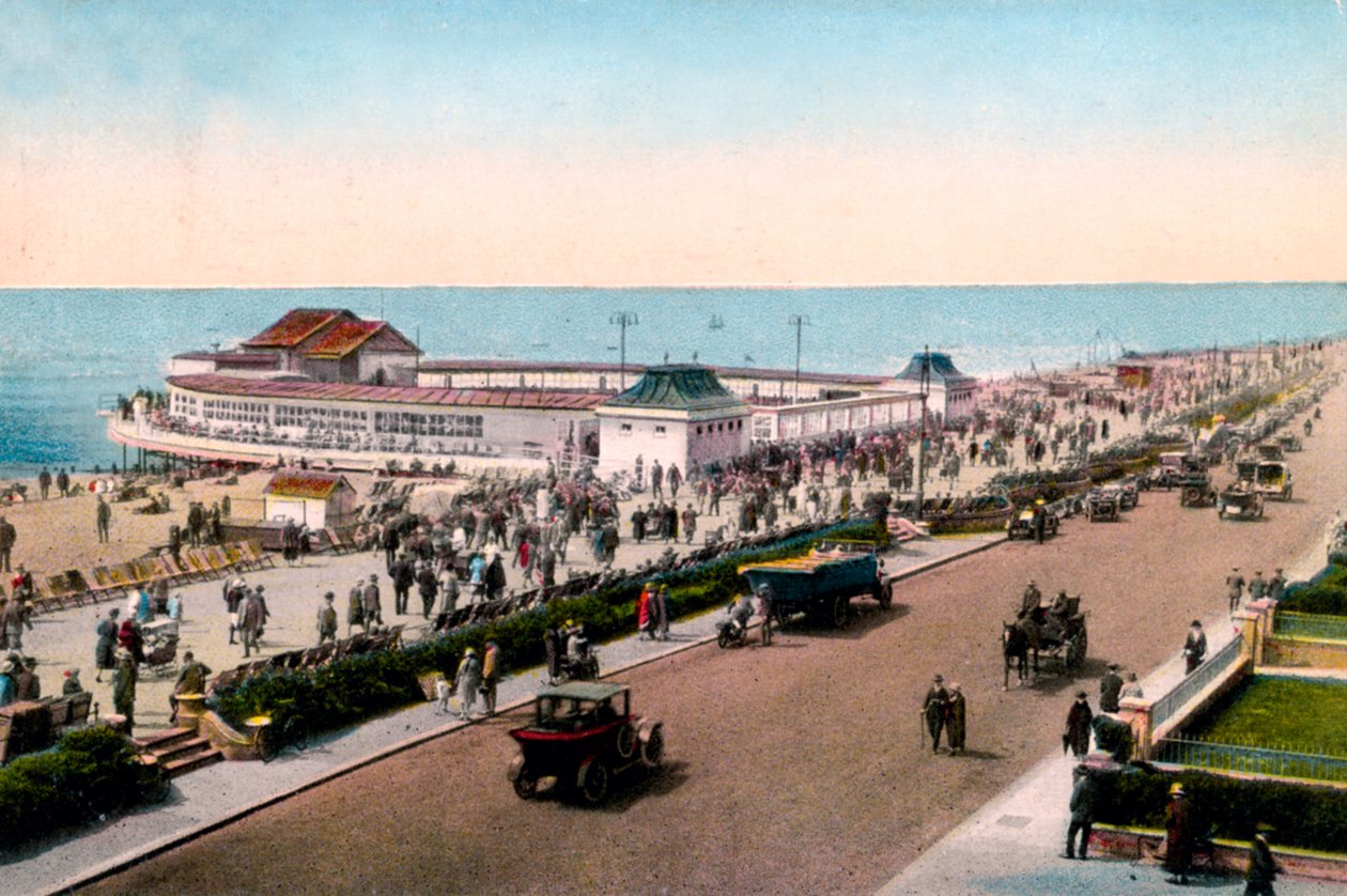 Zenekar és sétány, Worthing, West Sussex, XX. század eleje alkotó: Unbekannt