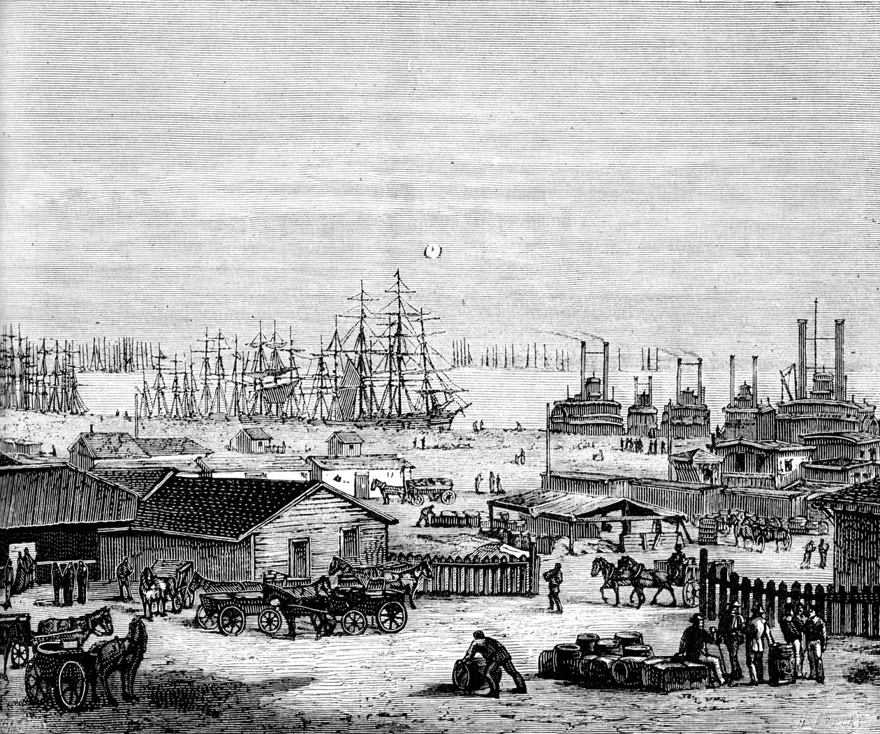 A Mississippi partjai, 1860-as évek c1880 alkotó: Unbekannt