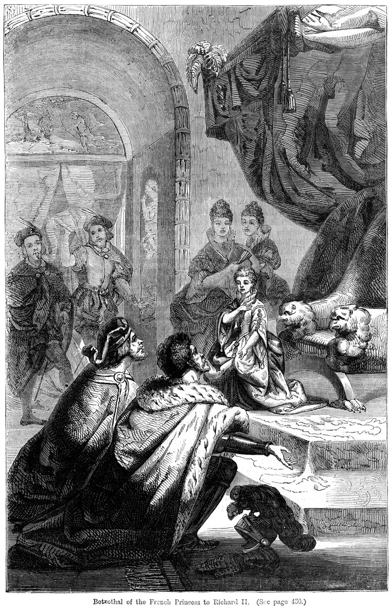 Valois Izabella eljegyzése 1389-1409 II. Richárd királynak 1367-1400, 1396 alkotó: Unbekannt
