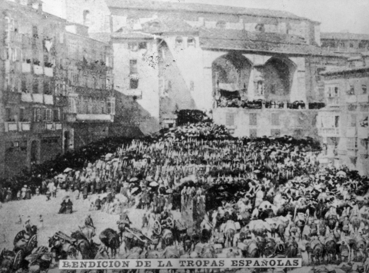 A spanyol csapatok áldása, 1890-es, 1920-as évek alkotó: Unbekannt
