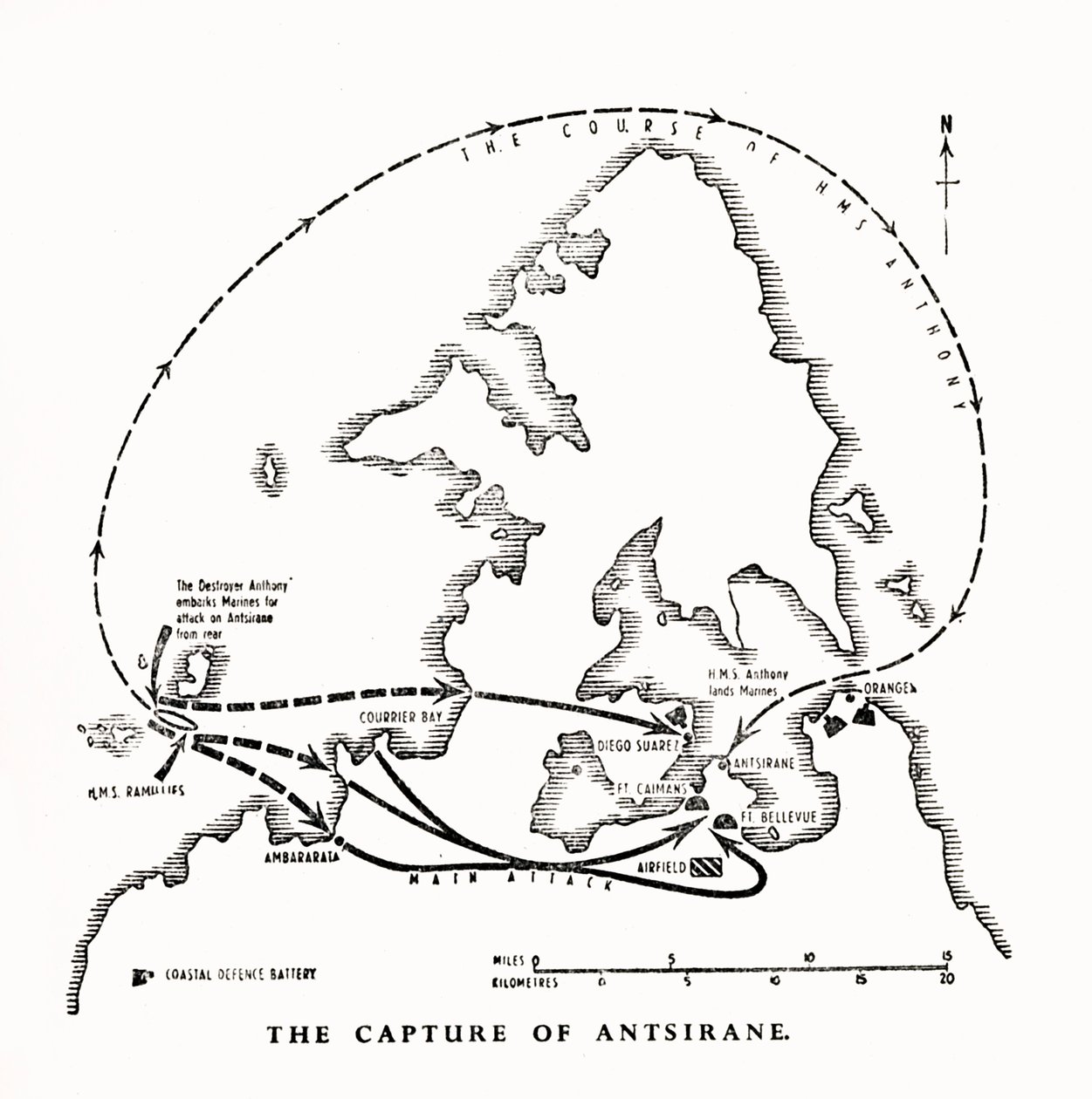 A madagaszkári Antsiranana elfoglalása a királyi tengerészgyalogság által, II. világháború, 1942, 1944. alkotó: Unbekannt