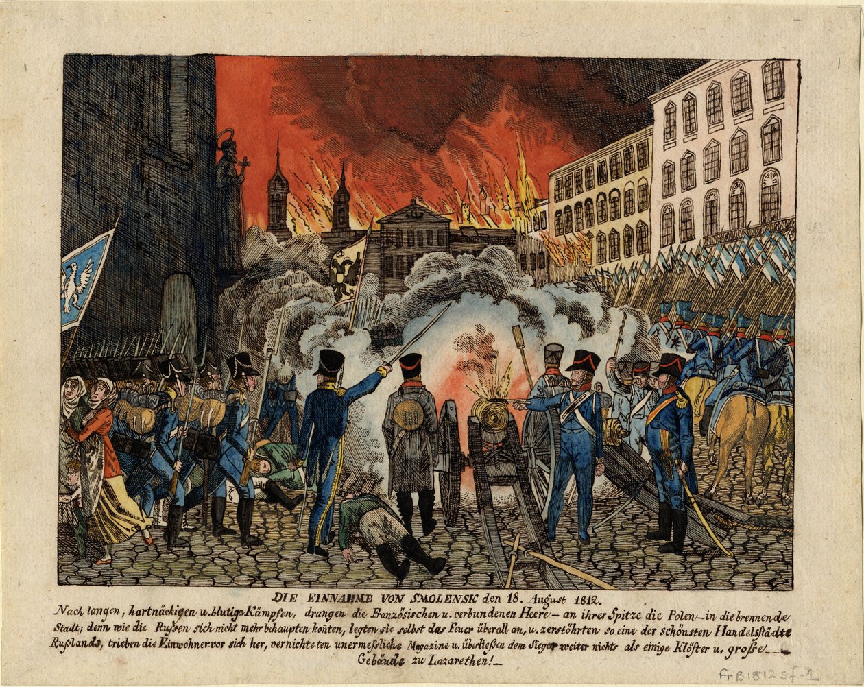 Szmolenszk elfoglalása 1812. augusztus 18-án alkotó: Unbekannt