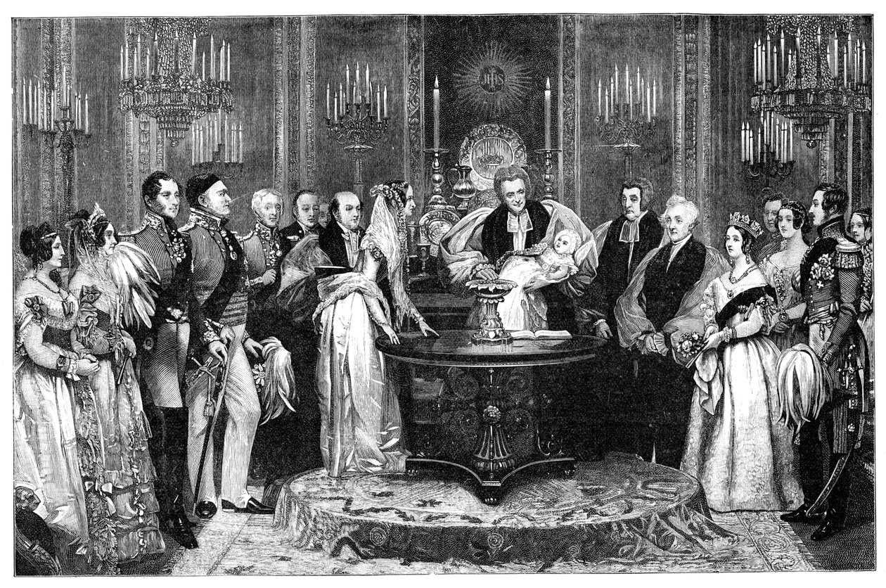 A királyi hercegnő keresztelése, 1841, 1900 alkotó: Unbekannt