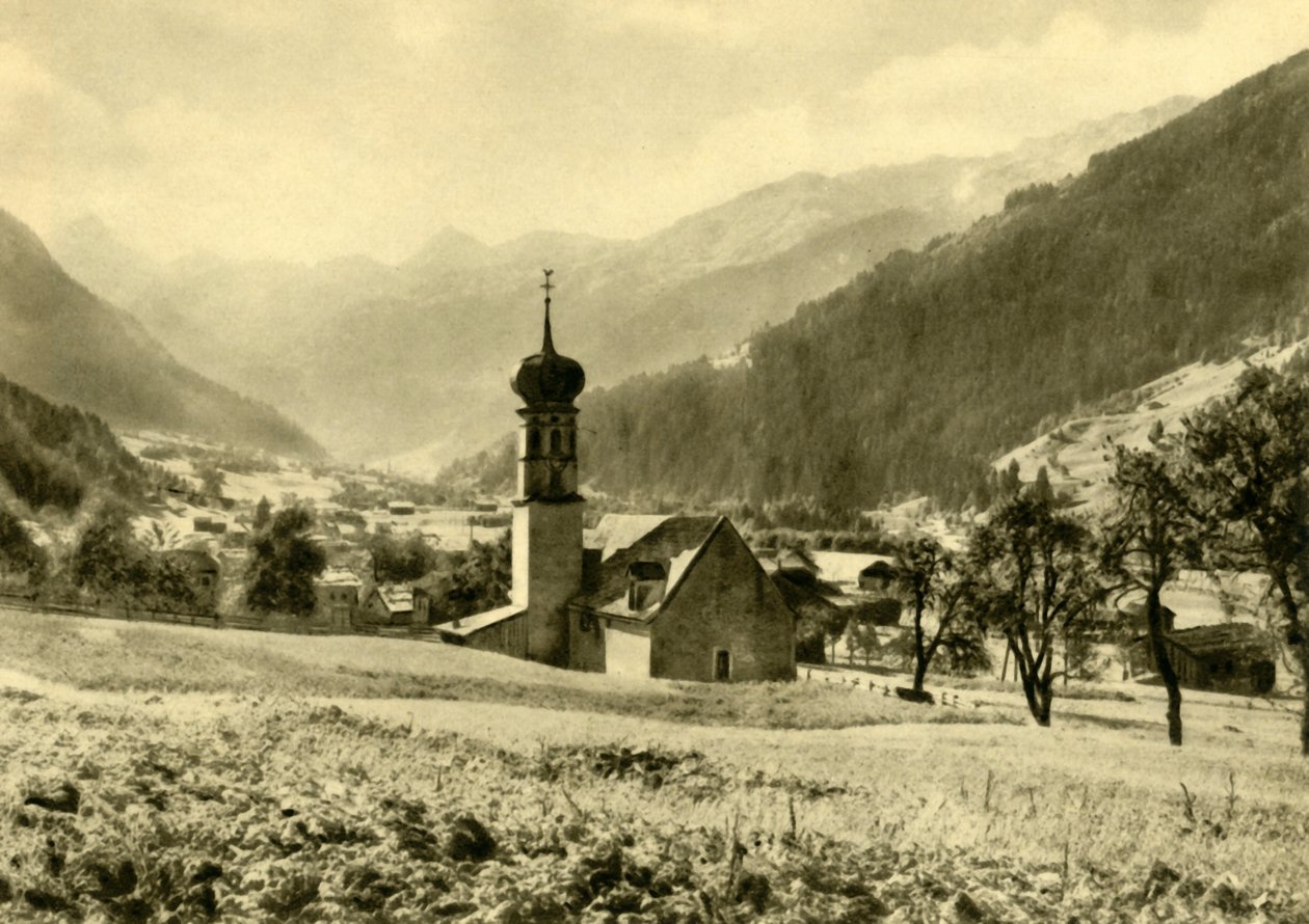 A Sankt Nikolaus templom Gortipohlban, Ausztriában, c1935. alkotó: Unbekannt