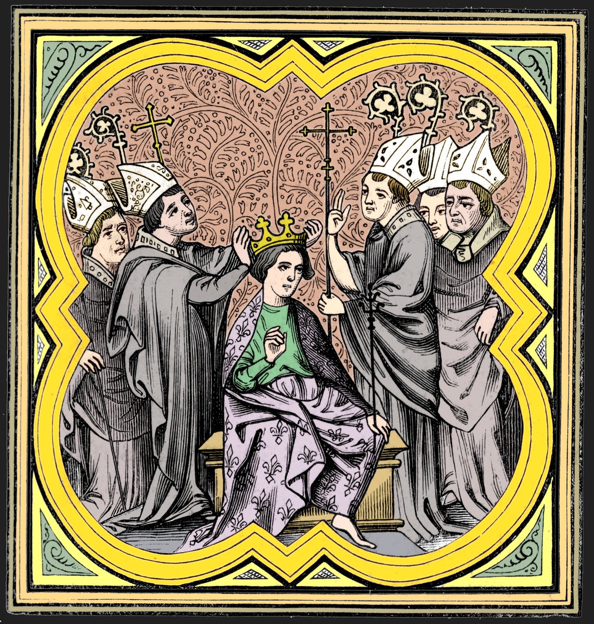 Nagy Károly koronázása 712-814, 14. század 1849 alkotó: Unbekannt