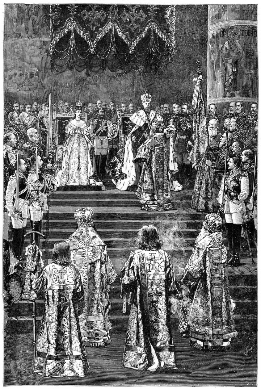 Sándor császár és Mária Fjodorovna császárné megkoronázása, 1883, 19. század vége alkotó: Unbekannt
