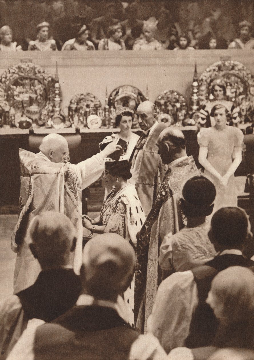 Erzsébet királynő, VI. György király feleségének megkoronázása, 1937 alkotó: Unbekannt