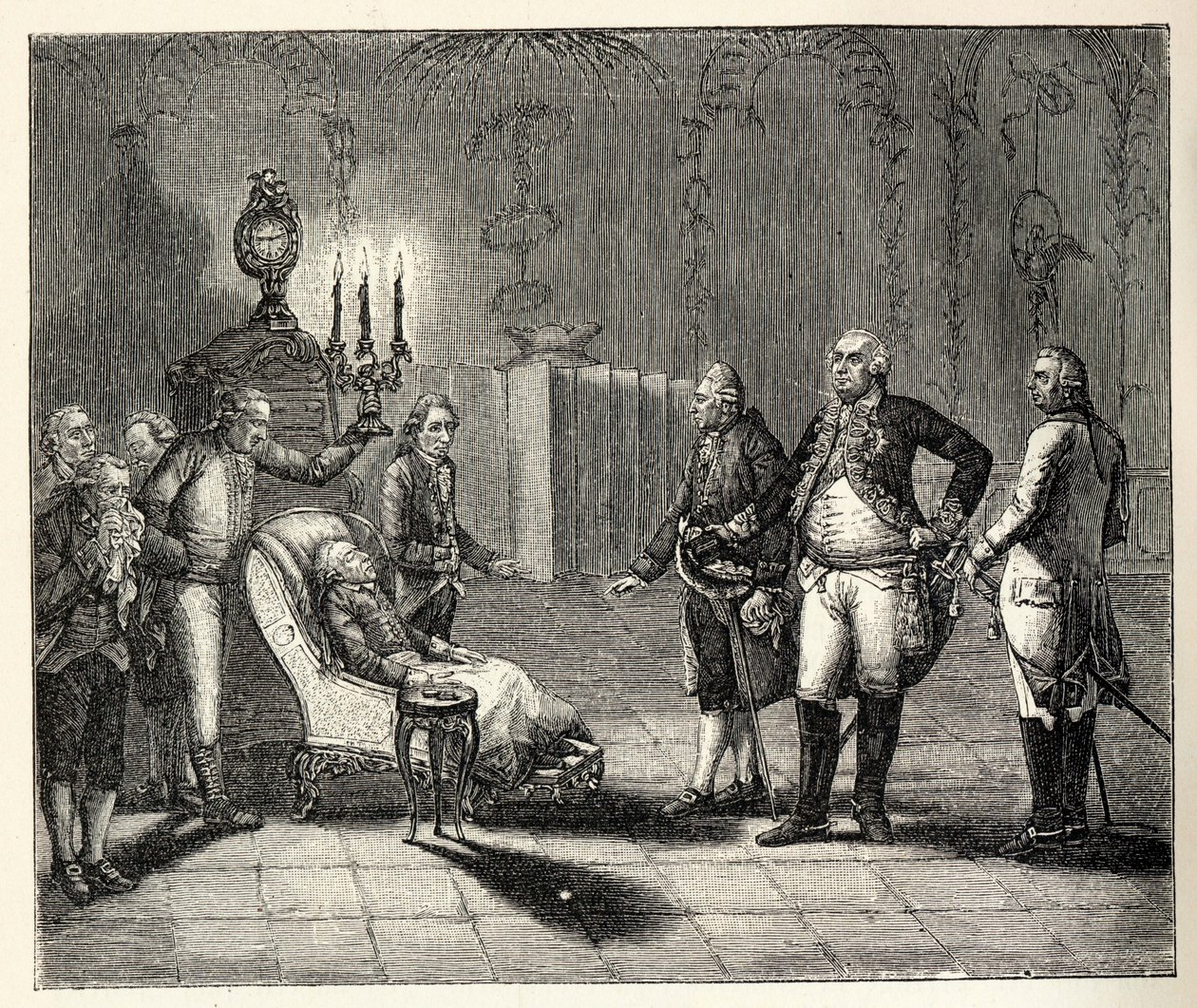 Frigyes halála 1786. augusztus 17-én. alkotó: Unbekannt