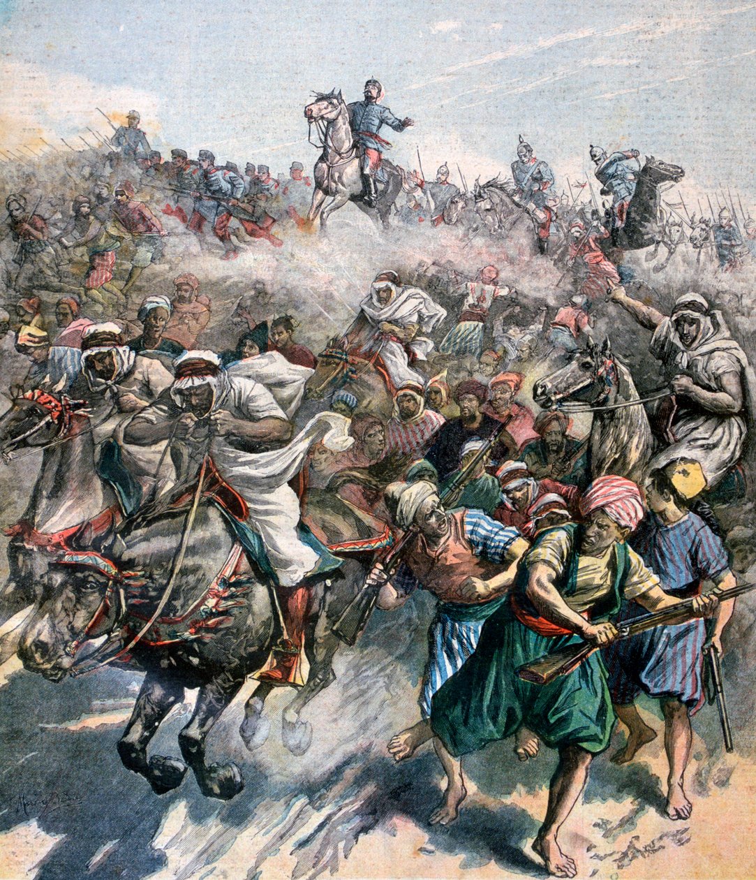 Margallo tábornok halála, a Rif-háború, Marokkó, 1893 alkotó: Unbekannt
