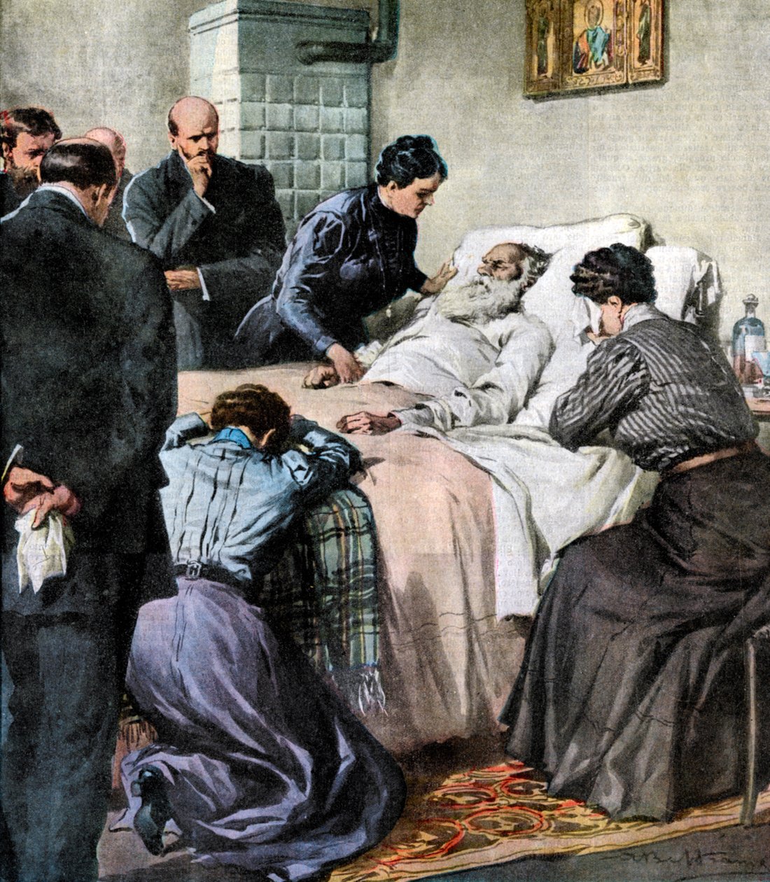 Lev Tolsztoj orosz író és filozófus halála, 1910 alkotó: Unbekannt