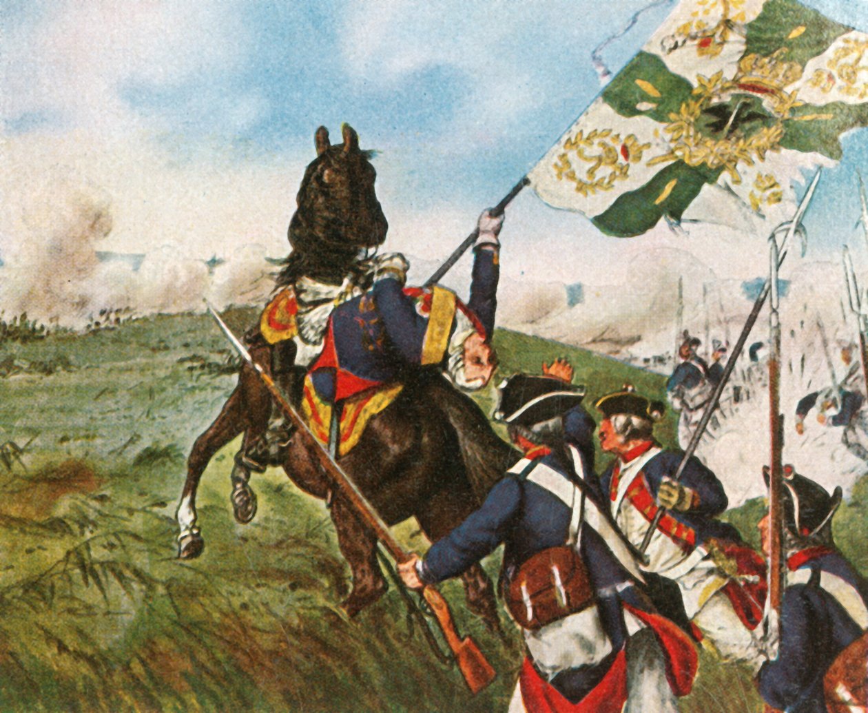 Schwerin halála Prágában, 1757. május 6-án, 1936. alkotó: Unbekannt