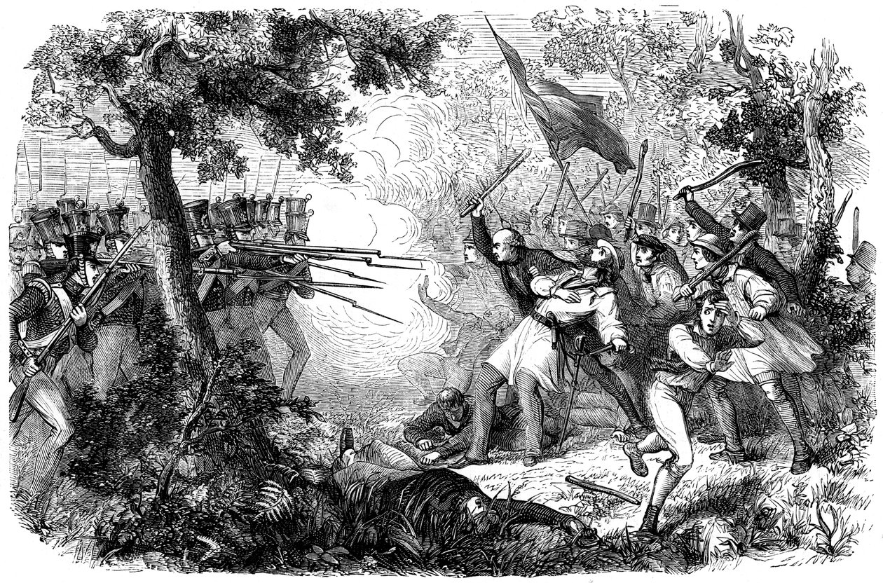 Thom, alias Sir William Courtenay halála, Dunkerque, Kent, 1838 alkotó: Unbekannt