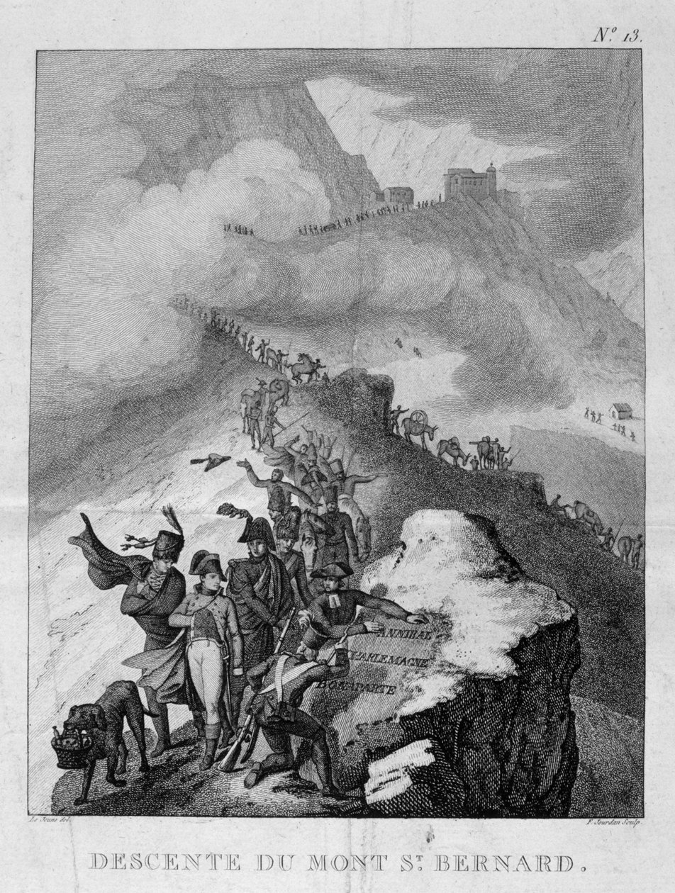 A Szent Bernát-hegy leszállása, 1800 alkotó: Unbekannt