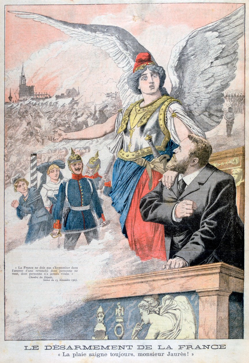 Franciaország lefegyverzése, a seb mindig vérzik, Jaures úr!, 1903 alkotó: Unbekannt