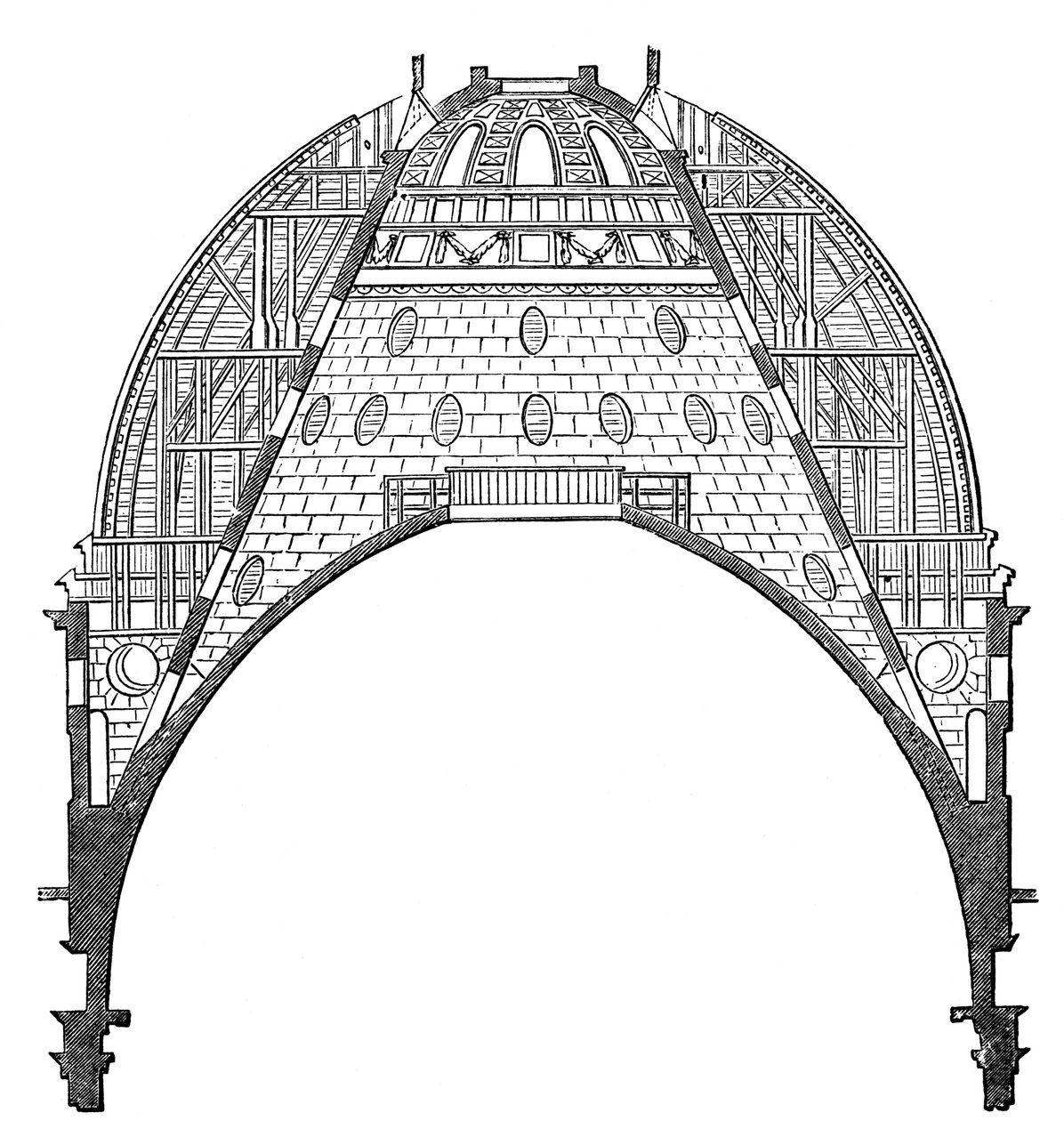 A Szent Pál-székesegyház kupolája, London, 17. század, 1882 alkotó: Unbekannt