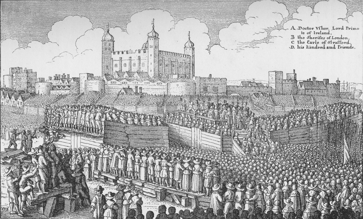 Strafford grófjának kivégzése a Tower Hillen, Londonban, 1641. május 12-én 1903. alkotó: Unbekannt