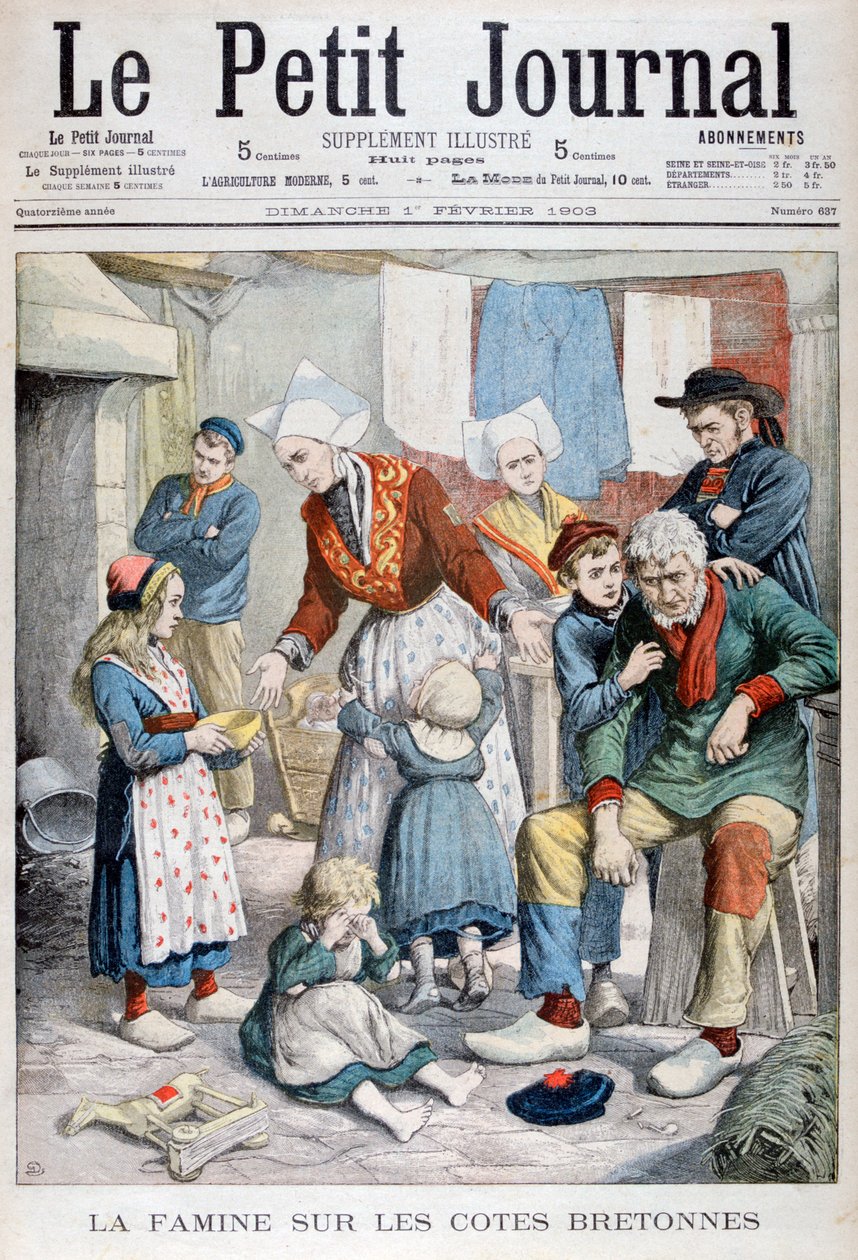 A breton halászok éhínsége, 1903 alkotó: Unbekannt