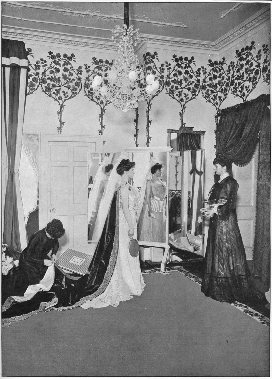 Egy varrónő utolsó simításai, London, 1901 1901 alkotó: Unbekannt