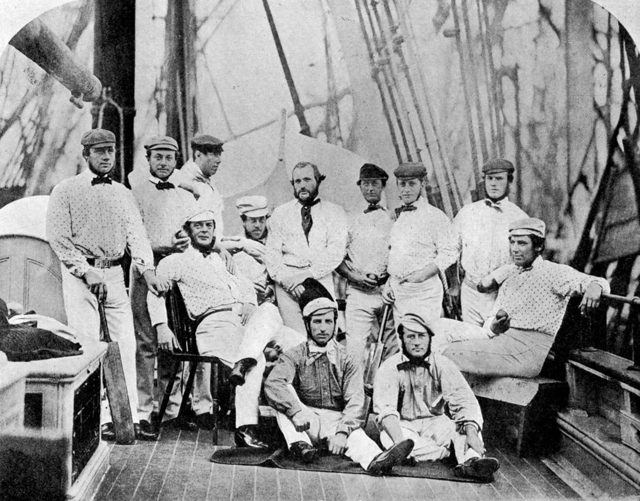Az első angol krikettcsapat, amely Amerikában turnézott, 1859 1912 alkotó: Unbekannt