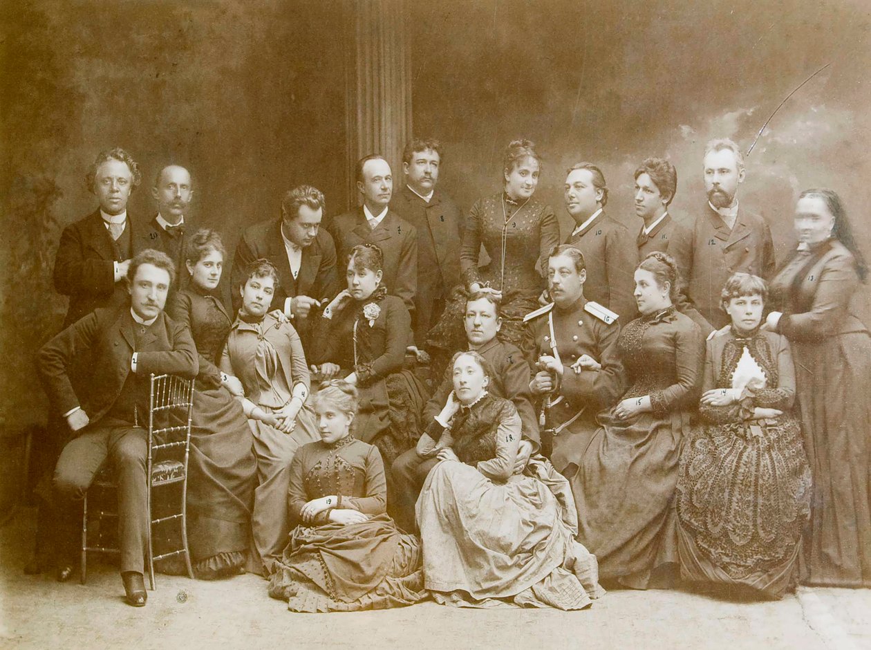 Az első drámai színházi csoport Varsóban, 1866 alkotó: Unbekannt