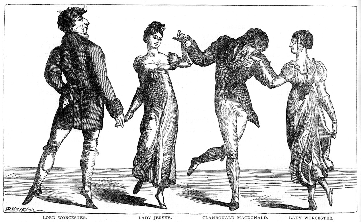 Az első quadrille Almacksban táncolt, 1891-ben alkotó: Unbekannt