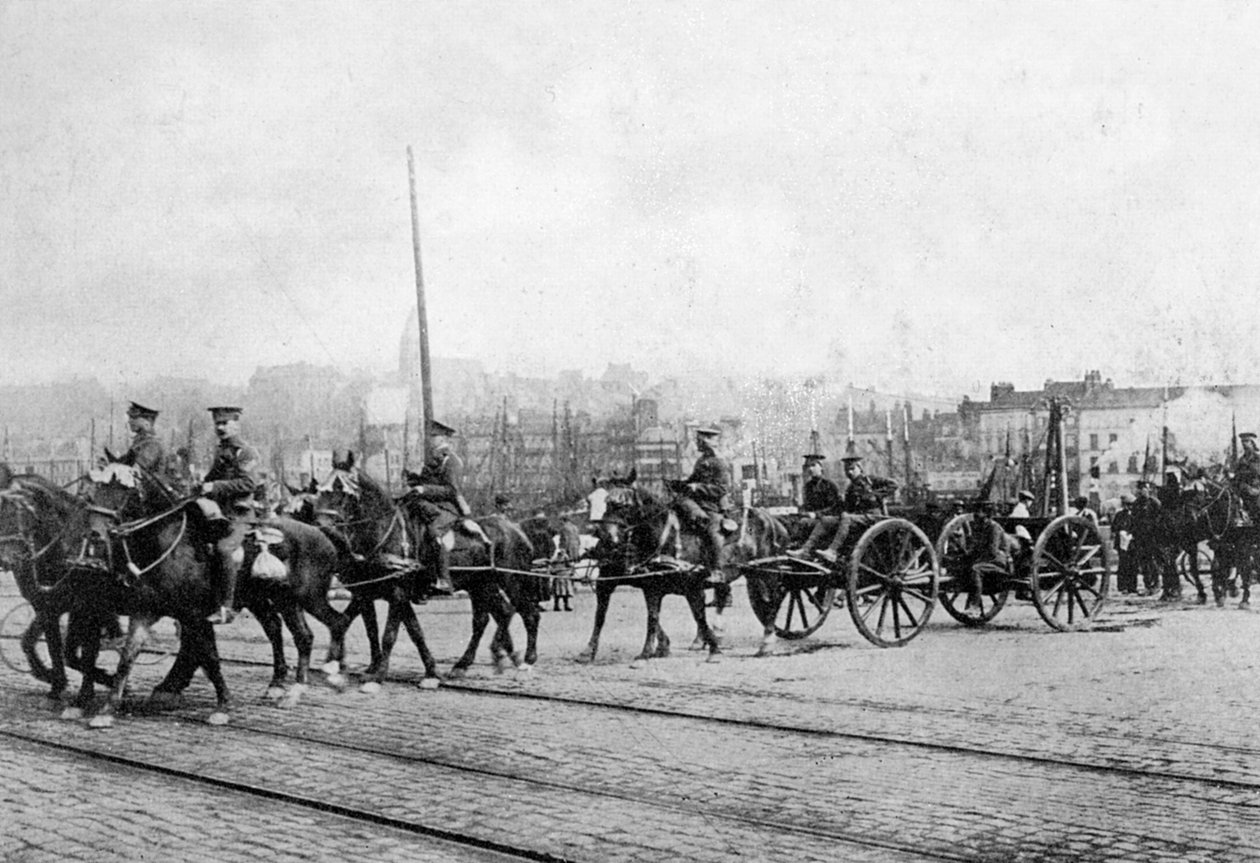 A Brit Expedíciós Erők első egységei Boulogne-ban, Észak-Franciaországban, 1914 1920 alkotó: Unbekannt
