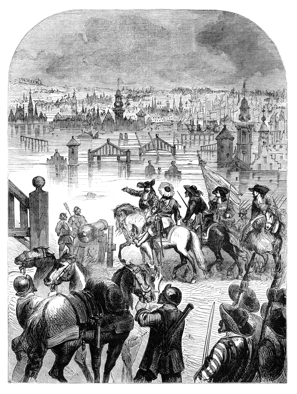 Amszterdam áradása 1672-ben III. Vilmos parancsára, c1902 alkotó: Unbekannt