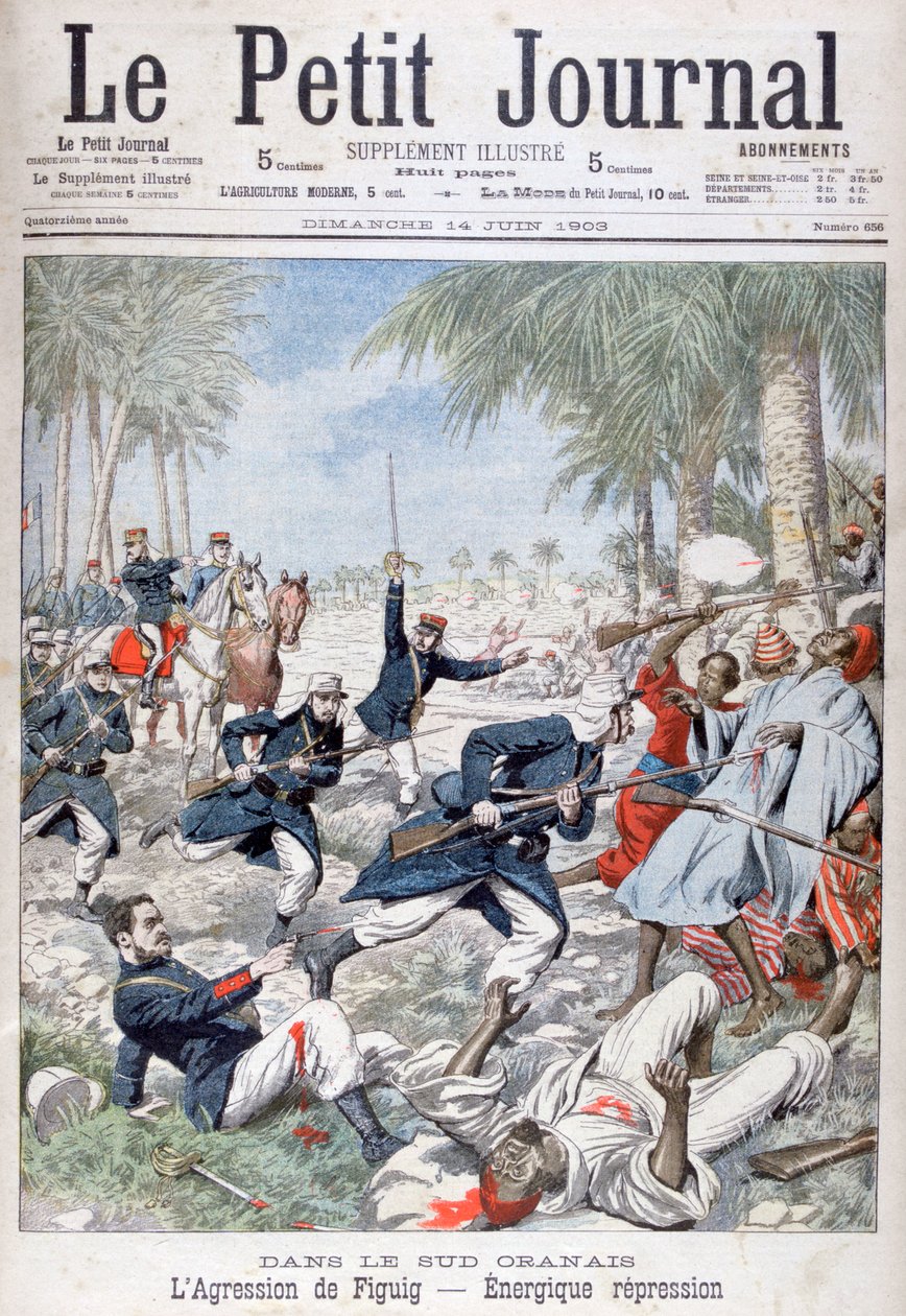 Figuig erőszakos elnyomása, Délkelet-Marokkó, 1903 alkotó: Unbekannt