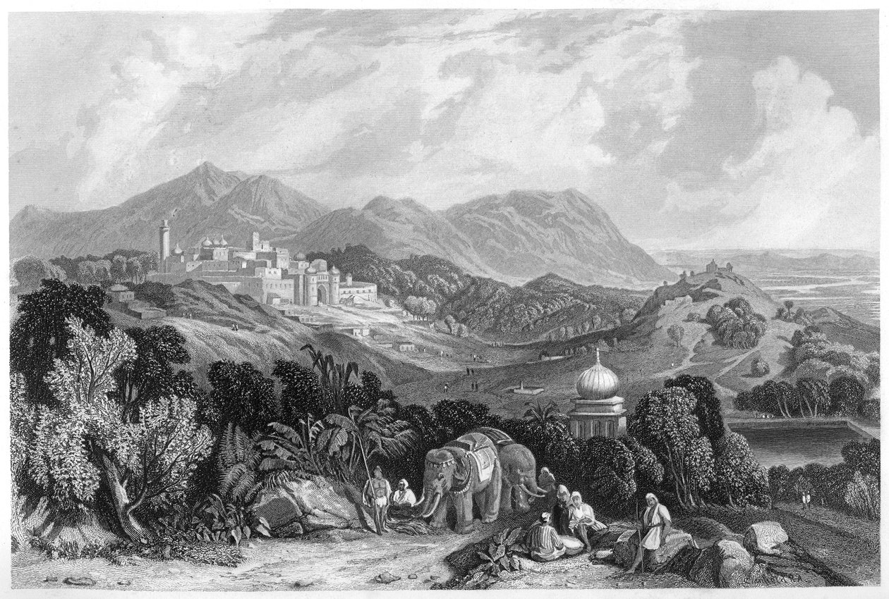 Nahan erődje Oude uralmában, Indiában, 1860 körül alkotó: Unbekannt