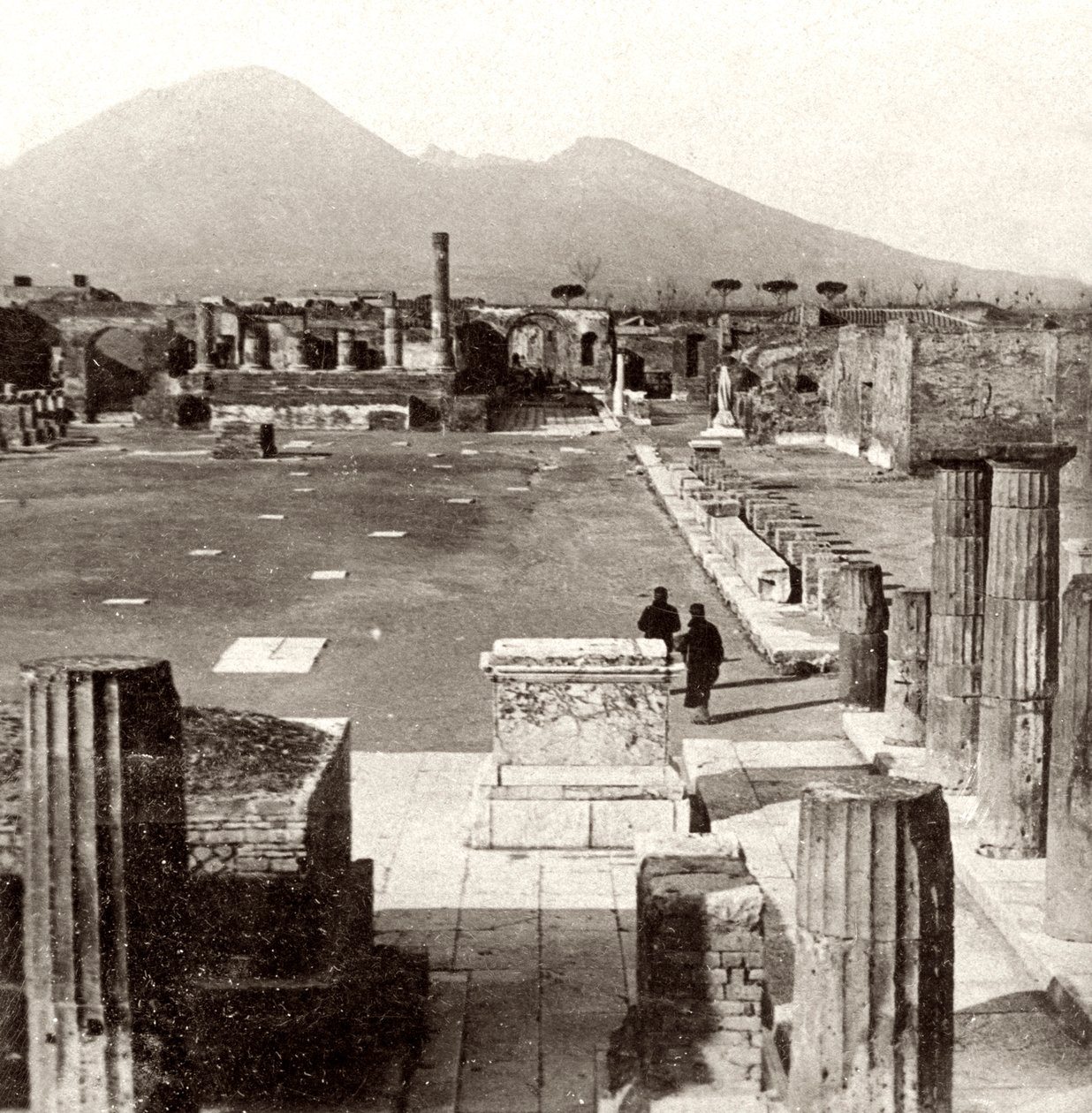 Pompei fóruma, Olaszország, 1894 alkotó: Unbekannt