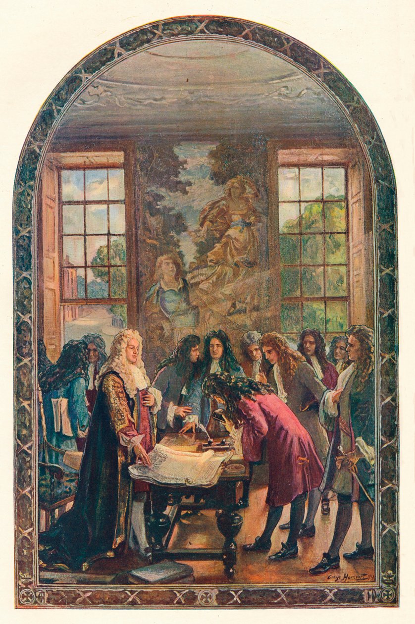 A Bank of England alapítása, 1694-1905. alkotó: Unbekannt