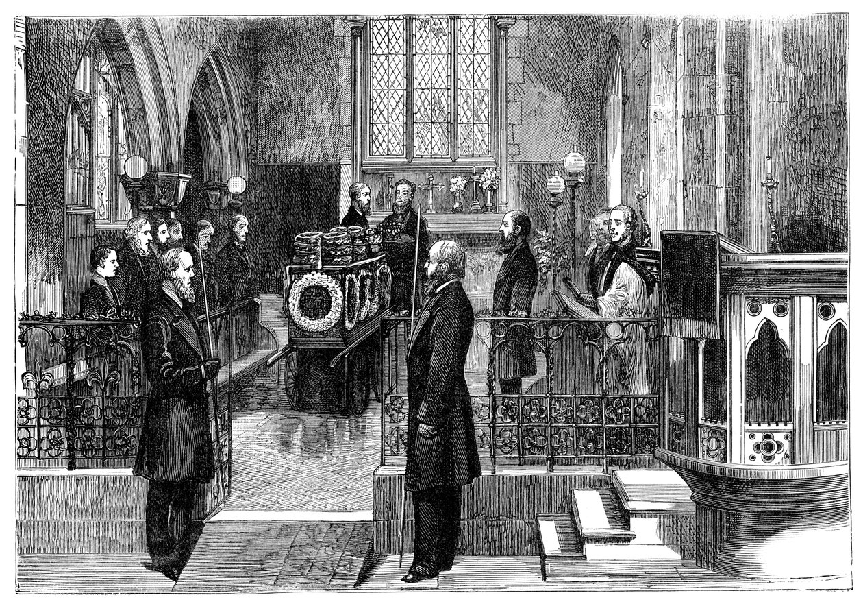 Benjamin Disraeli 1804-1881 brit miniszterelnök temetése, XIX. század vége alkotó: Unbekannt