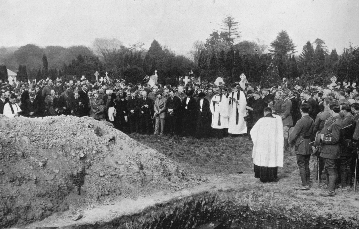 A Lusitania néhány áldozatának temetése Queenstownban, 1915 alkotó: Unbekannt